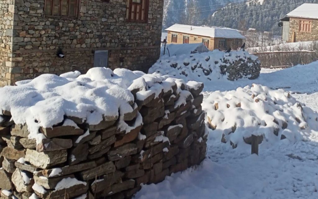 ढोरपाटन क्षेत्रमा हिमपात